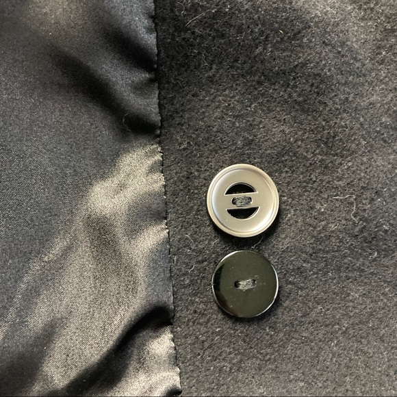 Kristen Blake Women's Coat Merino Wool Blend Double Breasted Black Size 6 - Picture 10 of 16